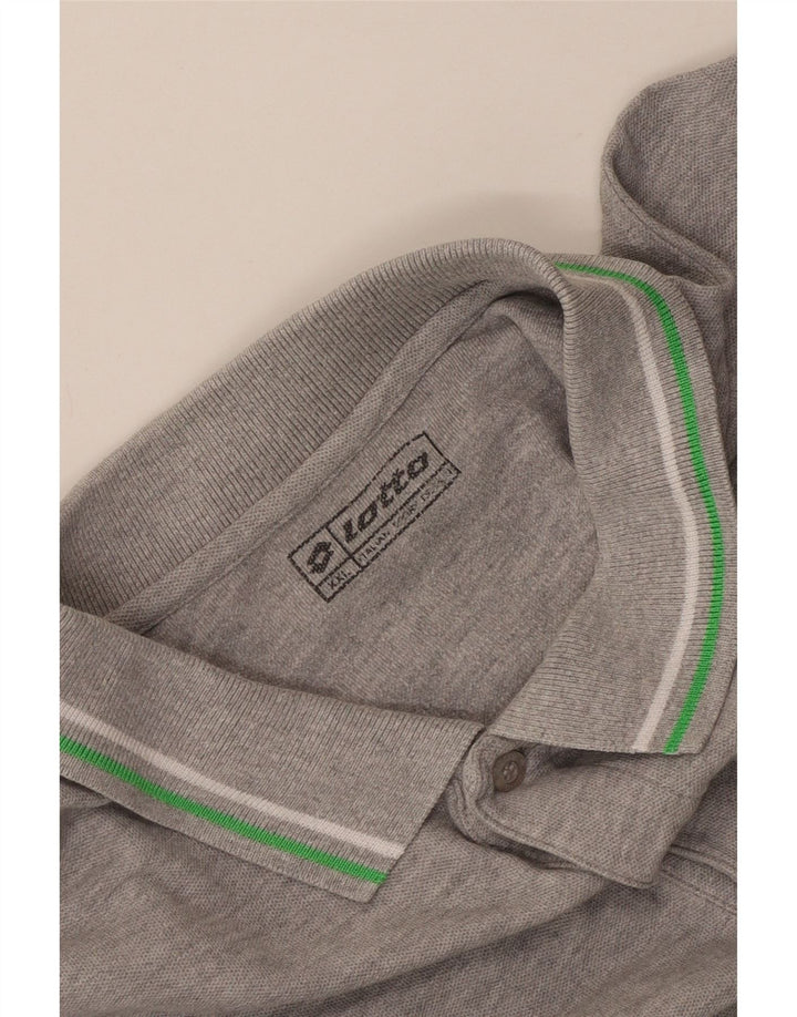 Lotto Herre Polo Shirt 2XL Grå Bomuld