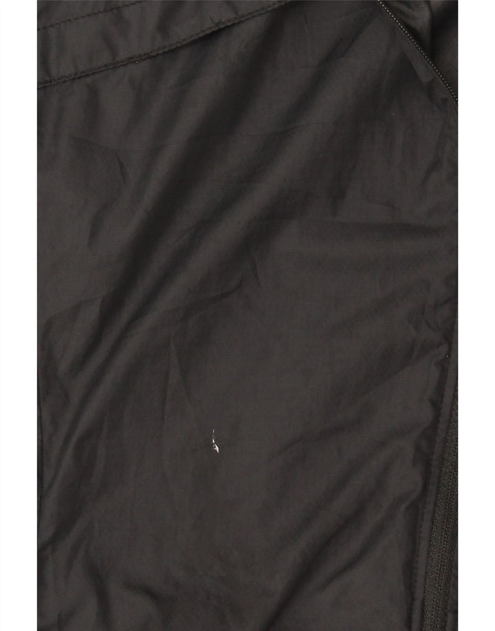 Nike Regnjakke med hætte til kvinder UK 14 Medium Black Polyester Sports