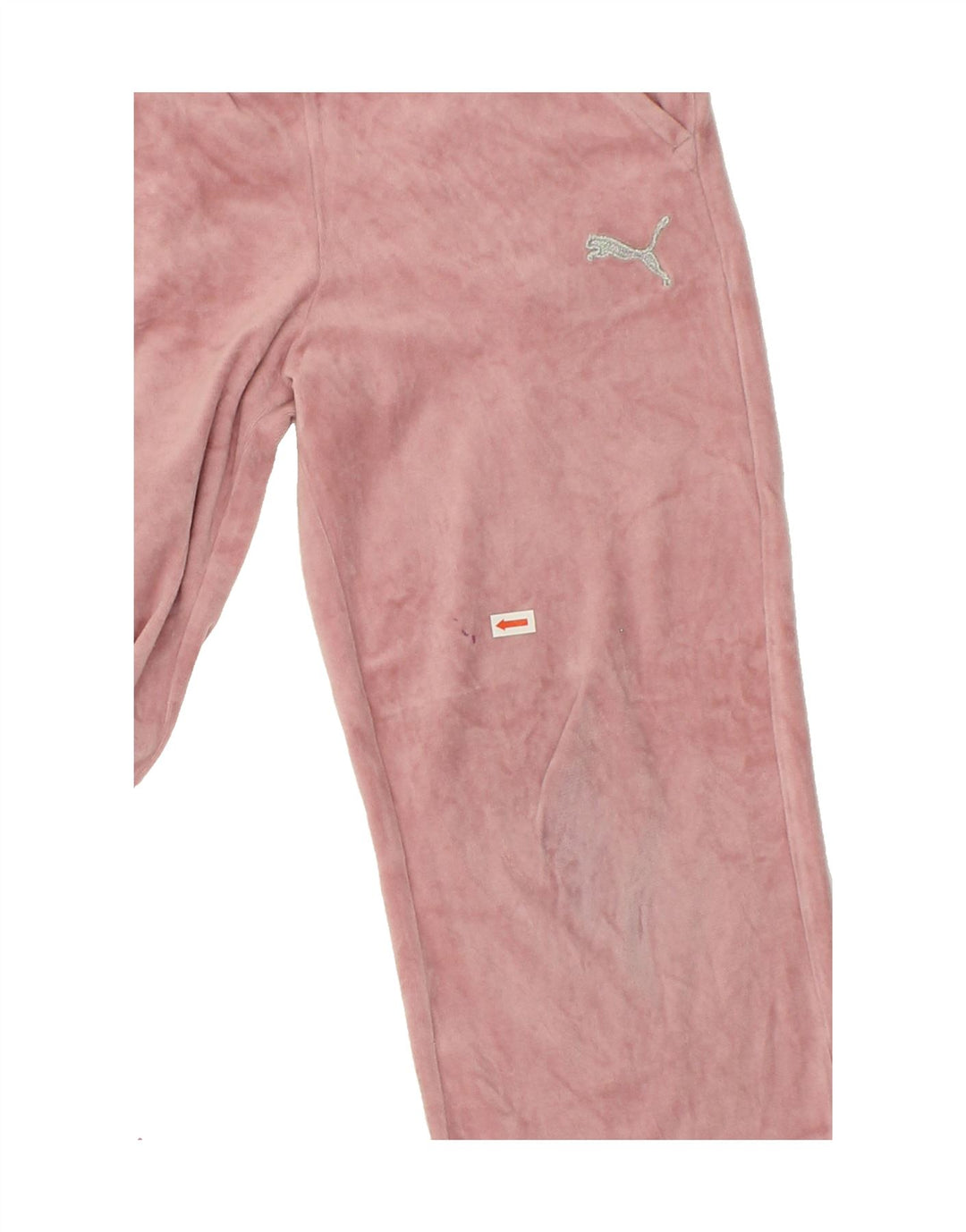 PUMA Girls Tracksuit Trousers 9-10 Years Pink Polyester Vintage Puma and Second-Hand Puma from Messina Hembry 