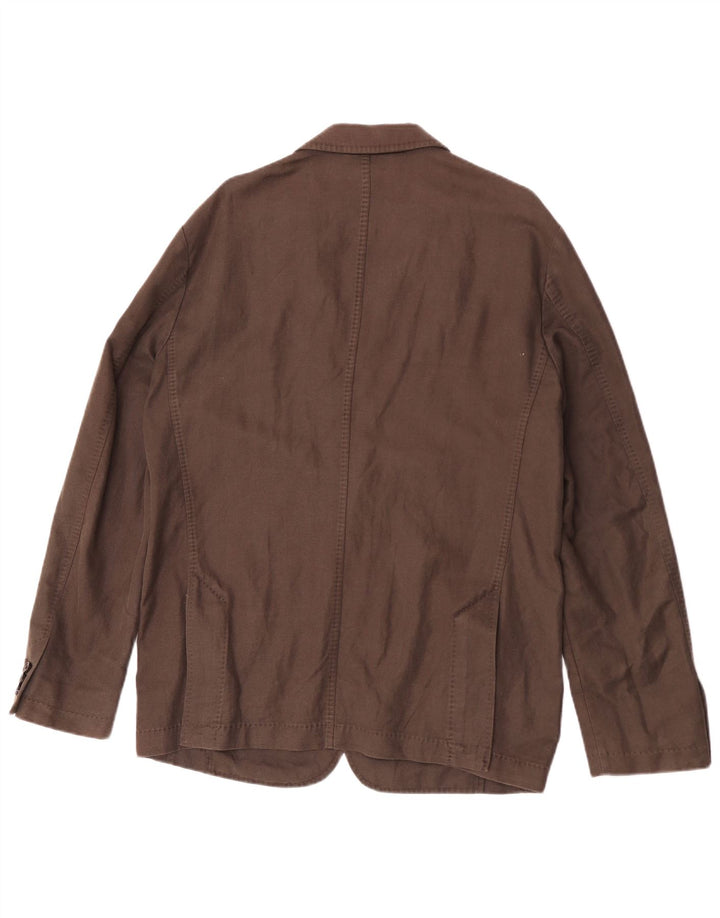 Hugo Boss Herre 2-knaps blazerjakke EU 52 XL Brun hør