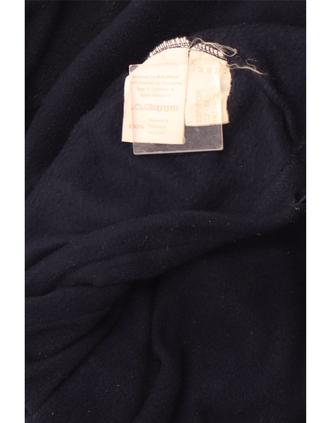 KAPPA Fleece Jumper med lynlås til mænd mellem marineblå polyester