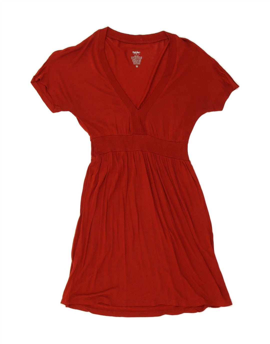 MOSSIMO Womens Basic Dress UK 12 Medium Red Rayon Vintage Mossimo and Second-Hand Mossimo from Messina Hembry 
