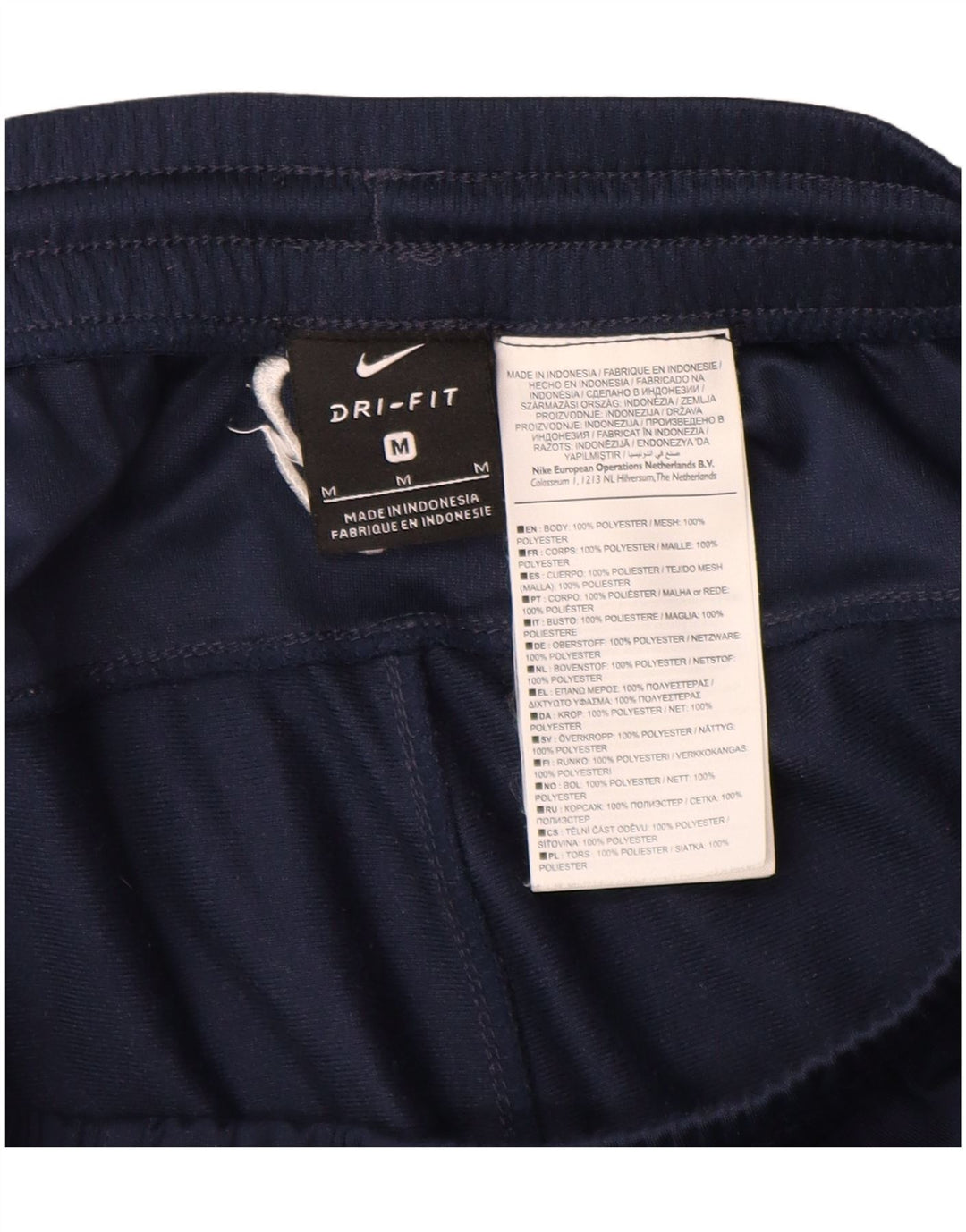 NIKE Herre Dri Fit træningsdragt Bukser Joggers Medium Navy Blue Polyester