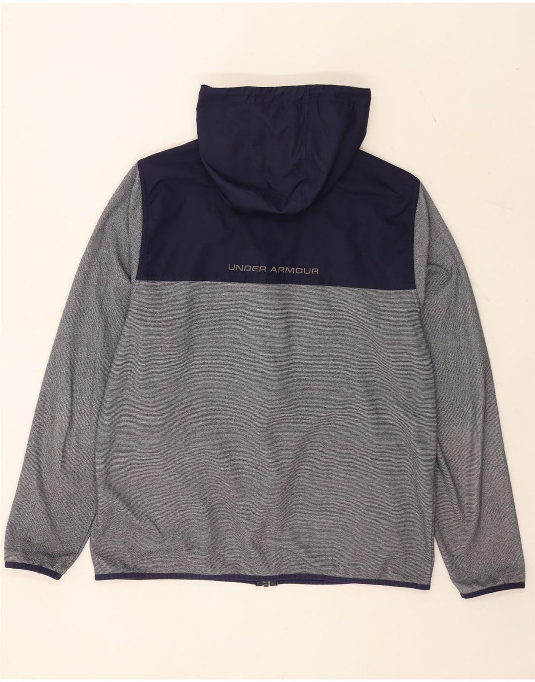 Under Armour Herre hættetrøje med lynlås Large Grå Colourblock Polyester