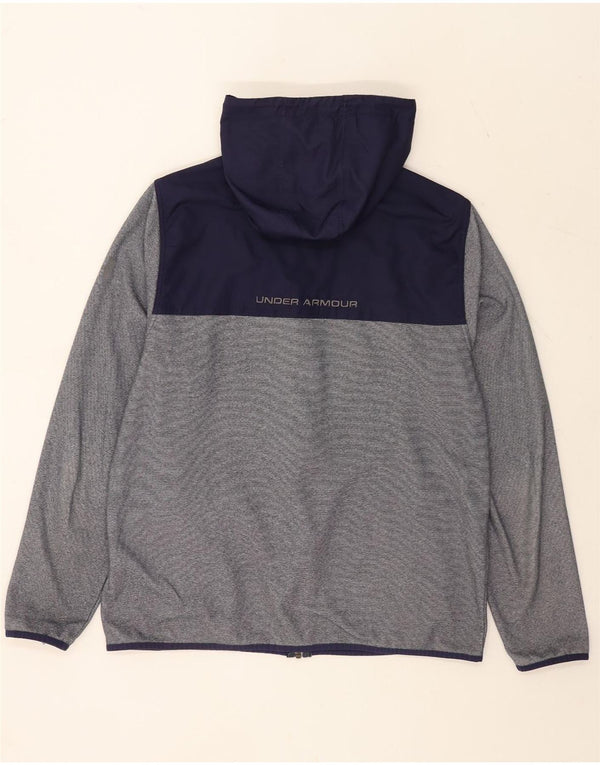Under Armour Herre hættetrøje med lynlås Large Grå Colourblock Polyester