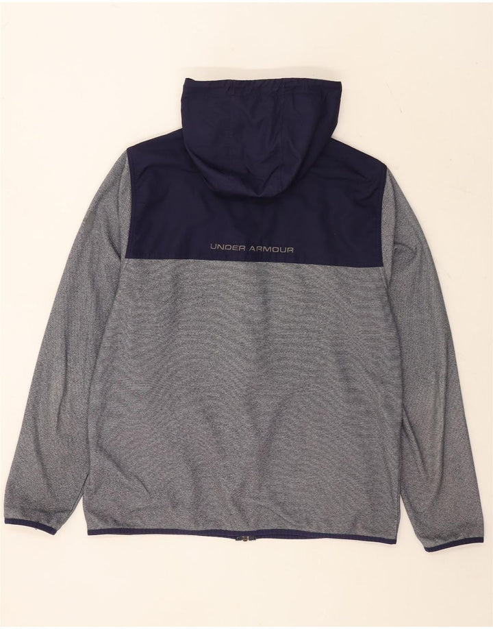 Under Armour Herre hættetrøje med lynlås Large Grå Colourblock Polyester