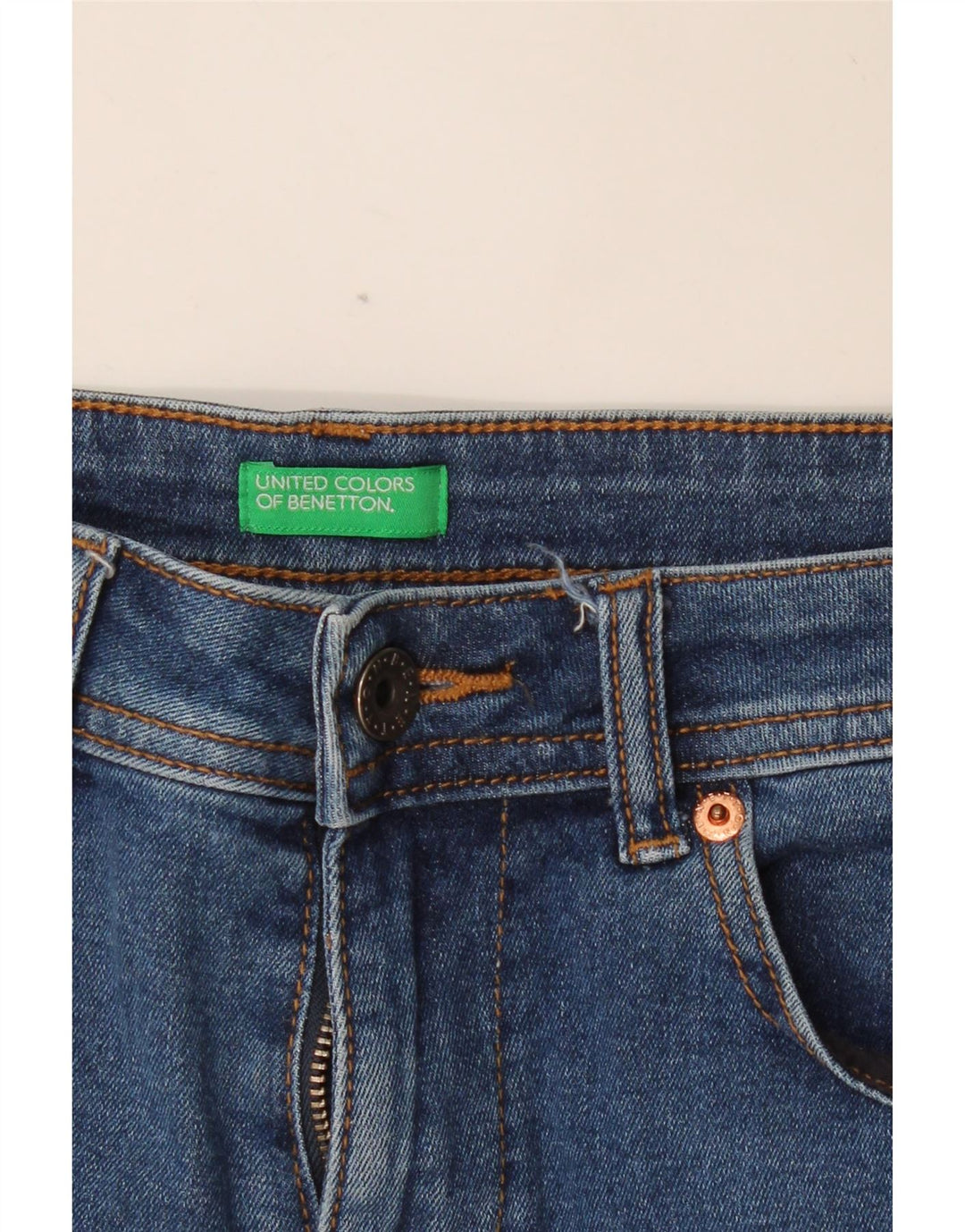 BENETTON denimshorts til kvinder W30 Medium Blue