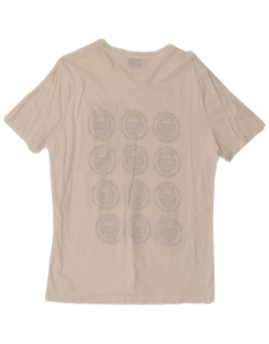 Dondup Herre Grafisk T-Shirt Top Medium Hvid
