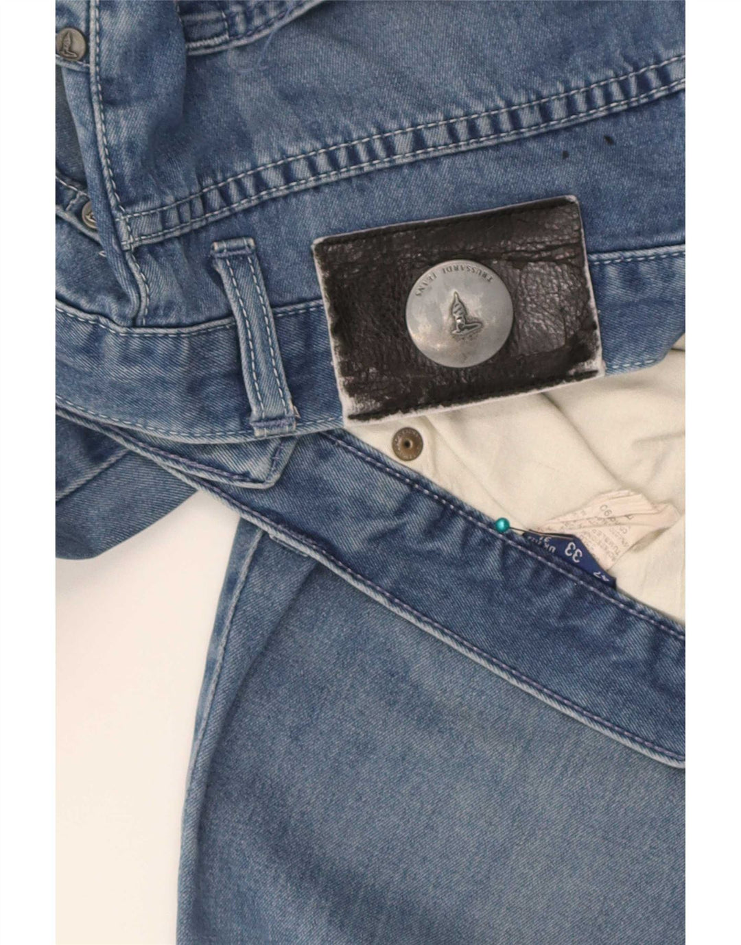 Trussardi Herre Bootcut Jeans W31 L32 Blå Bomuld