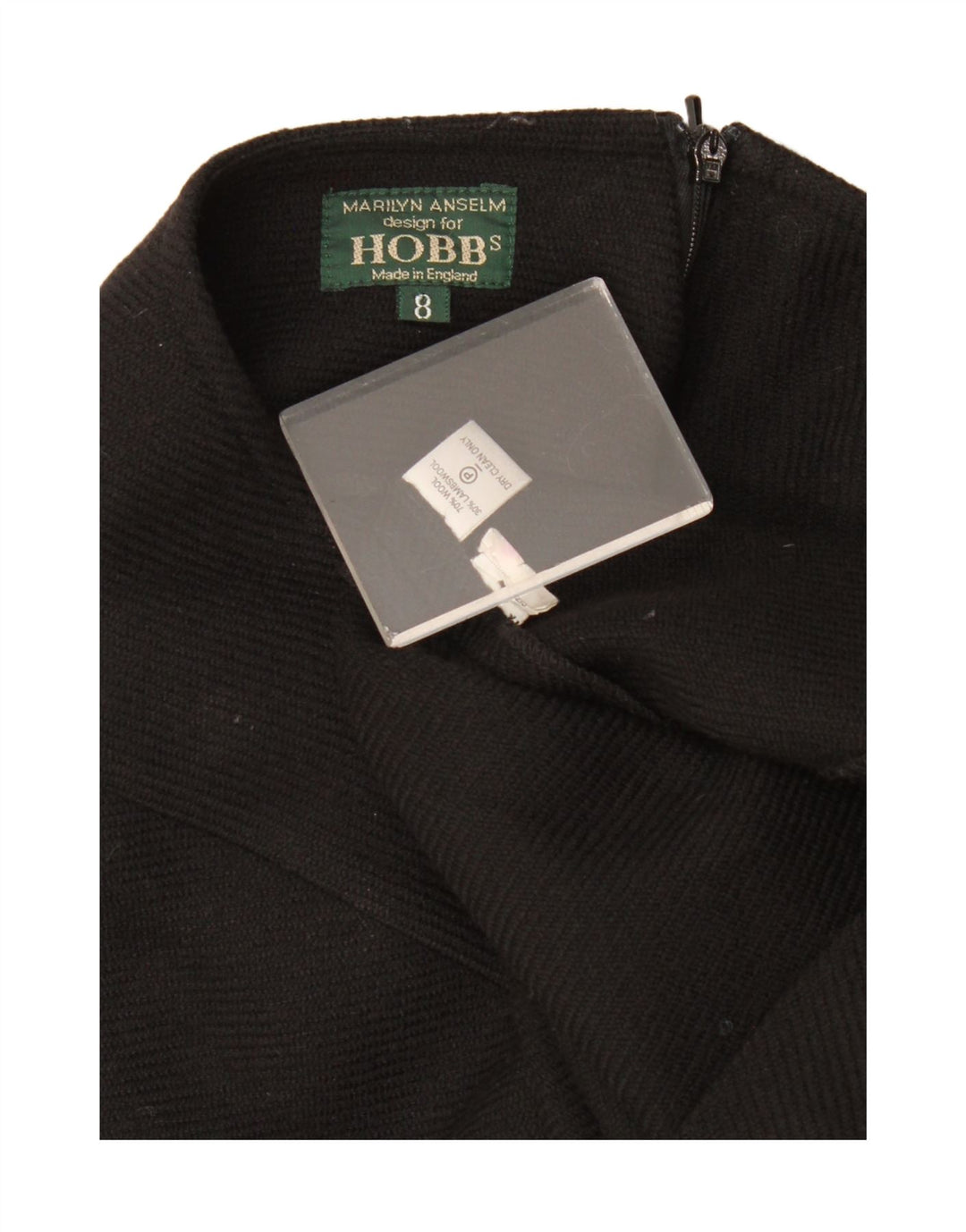 Hobbs Dame Maxi Nederdel UK 8 Small W30 Black Wool
