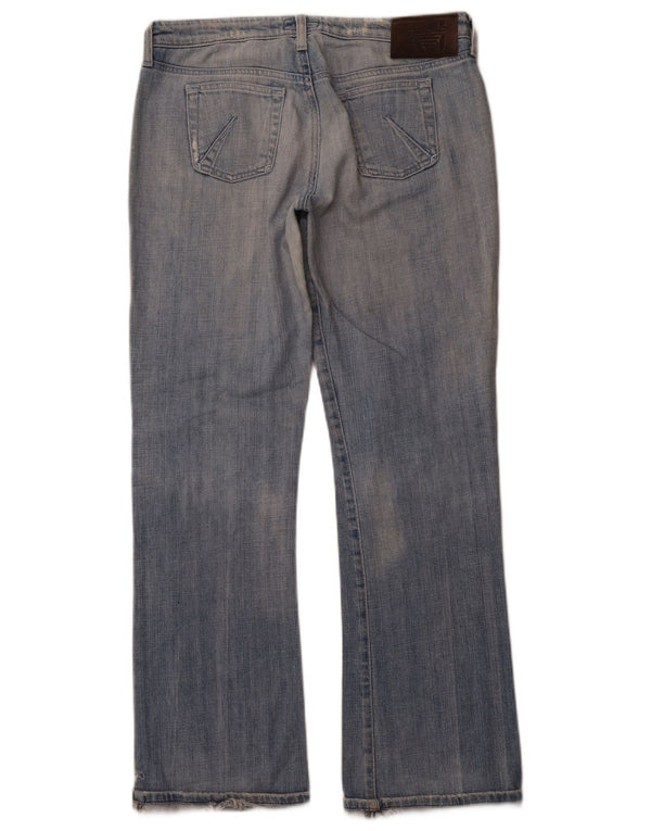 ARMANI Womens Bootcut Jeans W30 L31 Blue Cotton