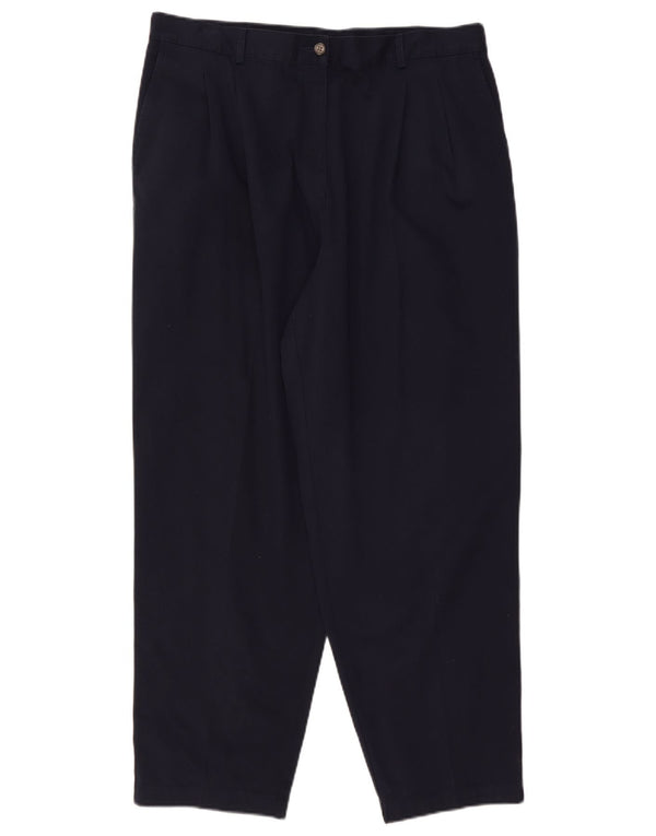 L.L.Bean Dame Chinobukser med høj talje US 18 2XL W36 L29 Marineblå