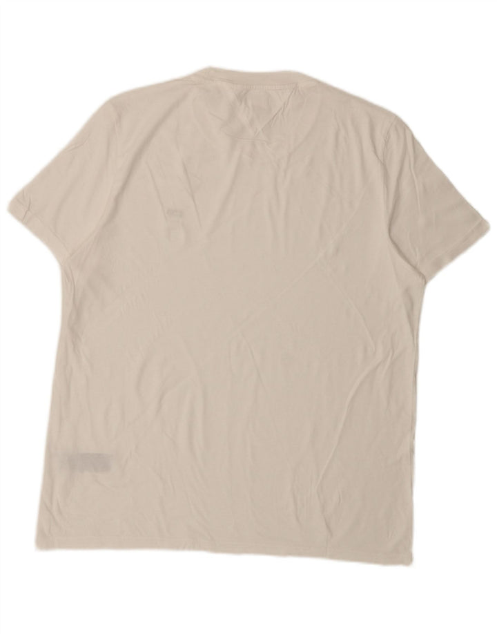 Tommy Hilfiger Herre T-Shirt Top 2XL Hvid Bomuld
