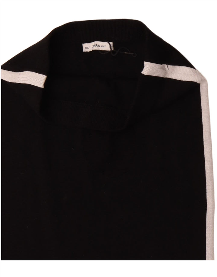 ZARA Midi-nederdel med høj talje, lille W26 sort