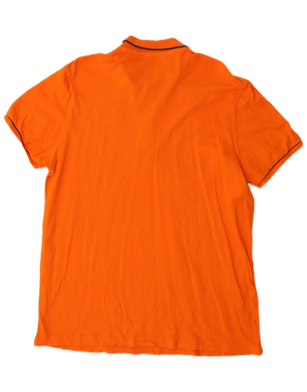 LOTTO Poloshirt til mænd XL Orange Bomuld