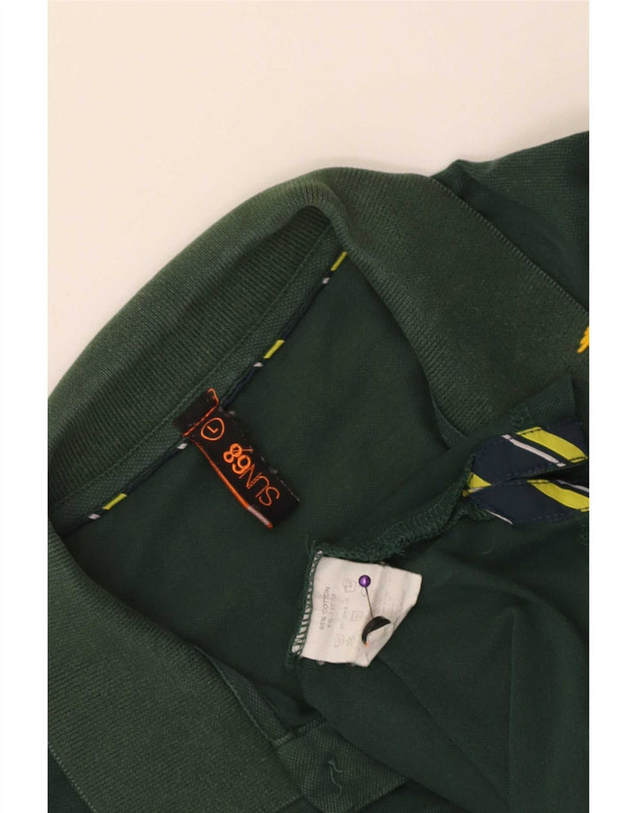 Sun68 Herre poloshirt Stor grøn bomuld
