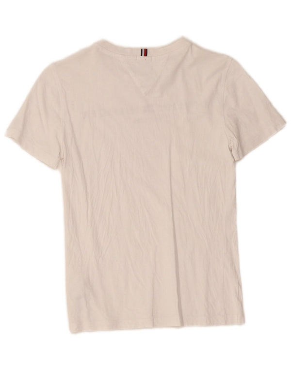 Tommy Hilfiger Piger Grafisk T-Shirt Top 12-13 År Hvid Bomuld