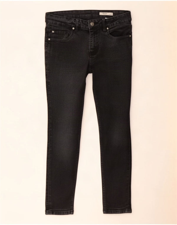 Marks & Spencer Womens The Ivy Crop Skinny Jeans UK 12 Medium W30 L24 Black