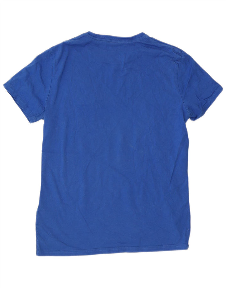 Superdry Grafisk T-shirt top til mænd, stor blå bomuld