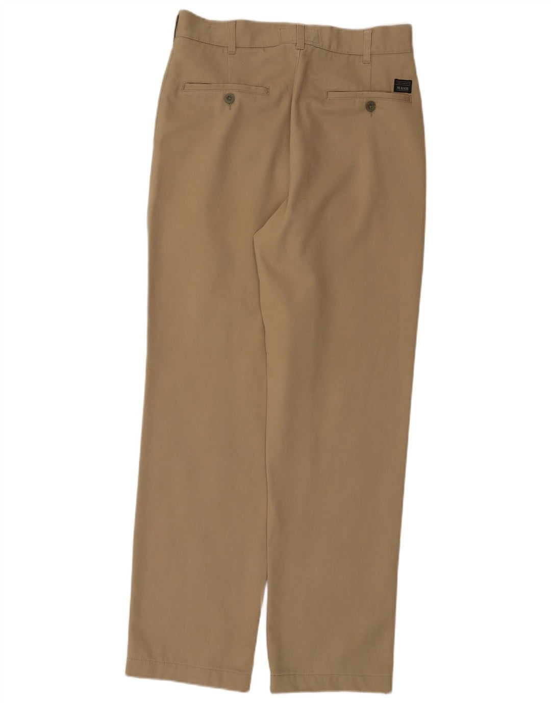Mash Herre Lige Chino Bukser IT 46 Small W30 L31 Beige Bomuld