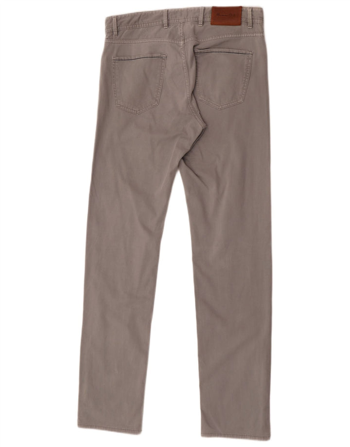 Massimo Dutti Herre Slim Fit Casual Bukser EU 40 Medium W32 L34 Grå