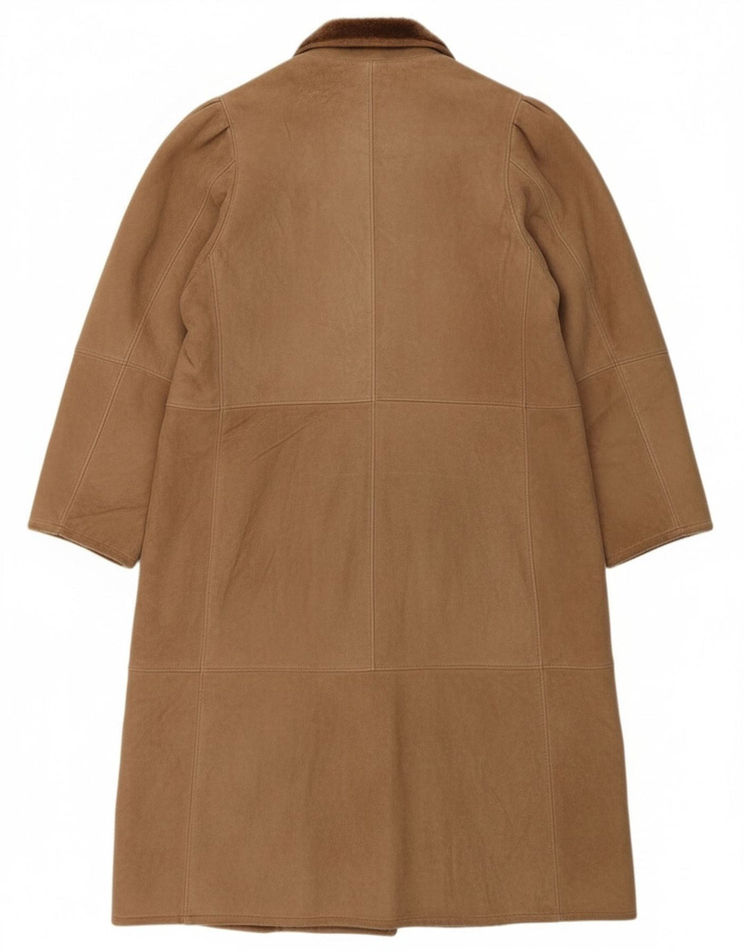 Vintage Dame Shearling Coat UK 16 Large Beige