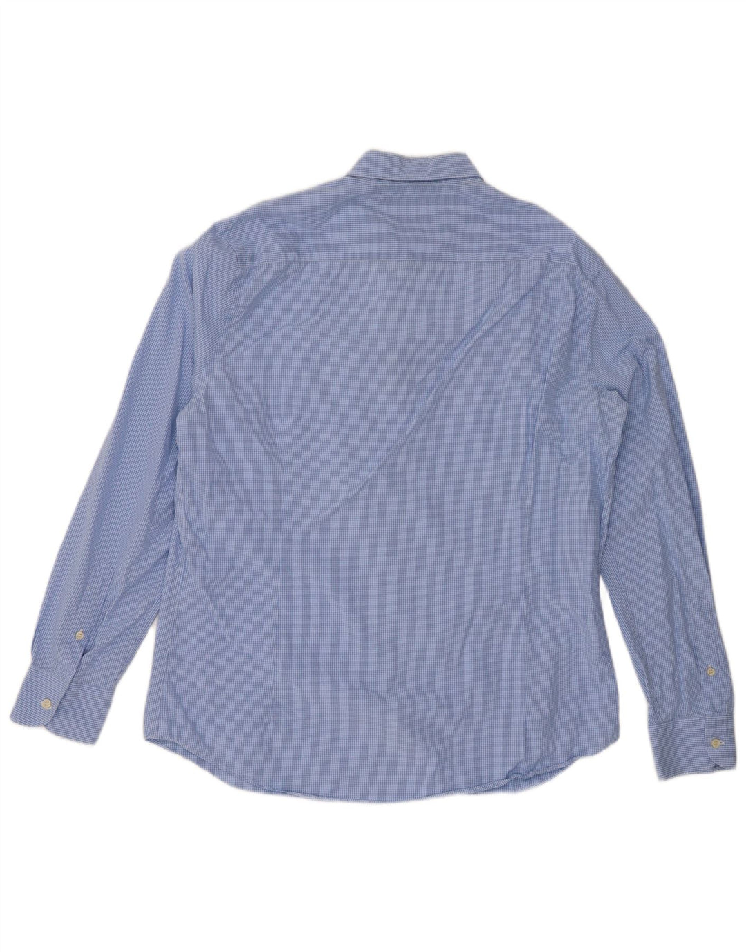 MASSIMO DUTTI Herre Slim Fit Shirt XL Blå Gingham