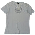 GAS Grafisk T-shirt top til mænd XL Blå Flecked
