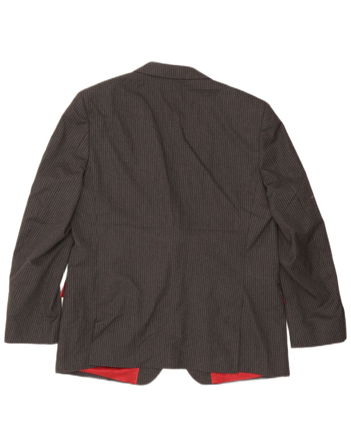 Marks & Spencer Herre 2-knaps blazerjakke UK 44 XL Grå nålestribe