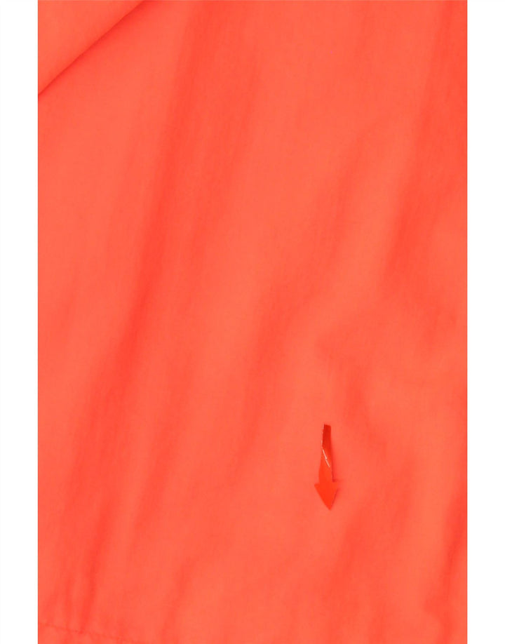 SUPERDRY Regnjakke med hætte til mænd UK 34 XS Orange Colourblock Nylon