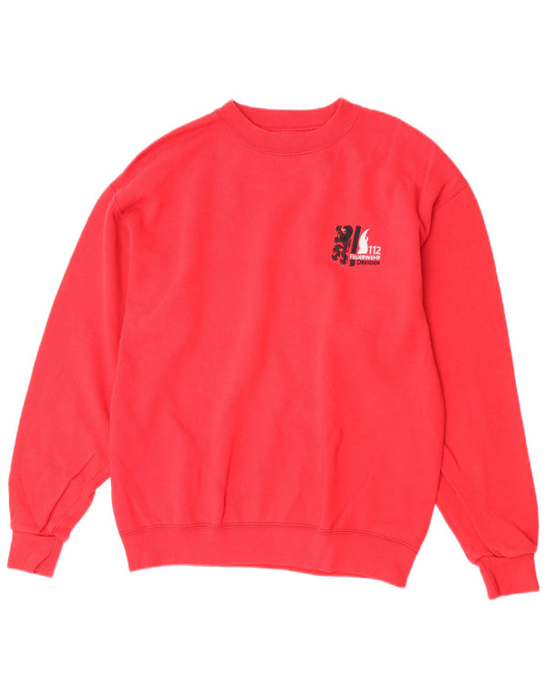 Jerzees Herre Regular Fit Sweatshirt Jumper Medium Rød Bomuld