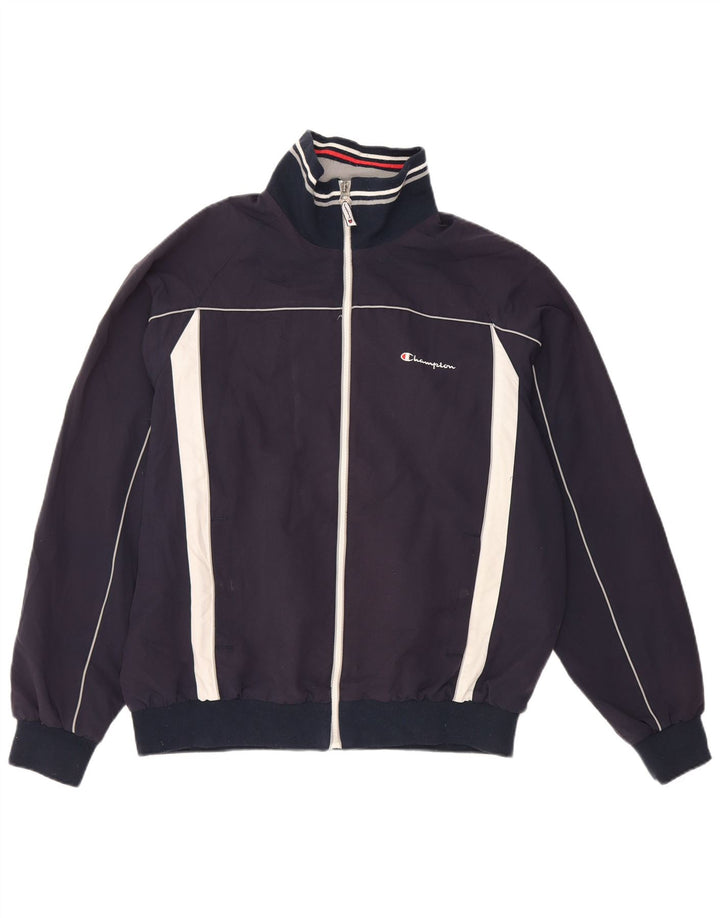 CHAMPION Træningsdragt til mænd Topjakke XL Marineblå Colourblock Polyester