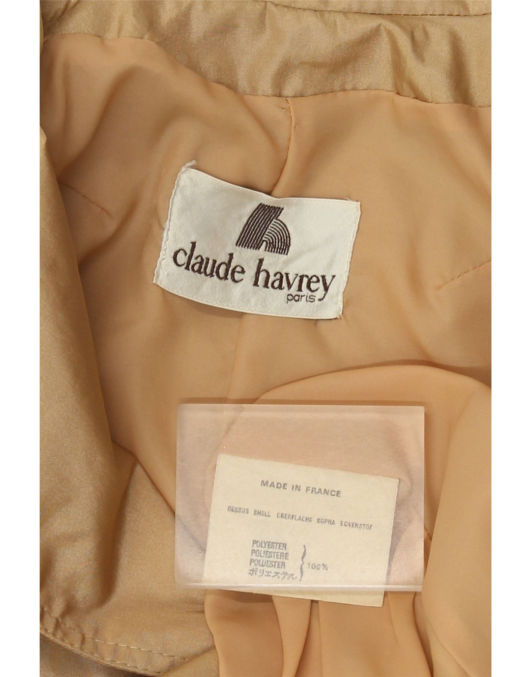 Claude Havrey Dame Dobbeltradet Trench Coat UK 14 Medium Beige