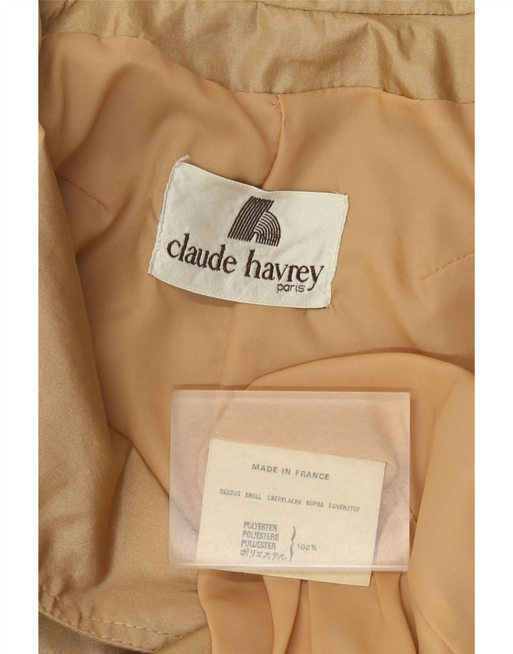 Claude Havrey Dame Dobbeltradet Trench Coat UK 14 Medium Beige