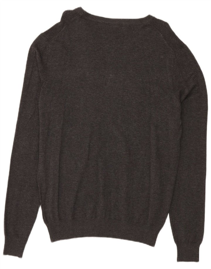 Sergio Tacchini Herre sweater med rund hals XL Grå viskose