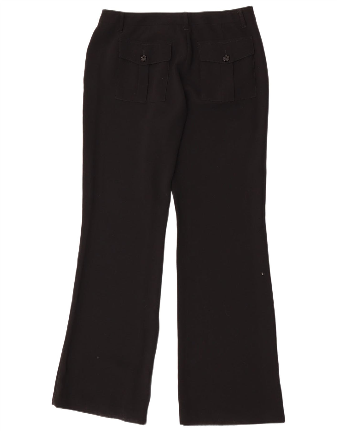 Benetton Dame Bootcut Chino Bukser IT 44 Medium W28 L32 Sort Polyester