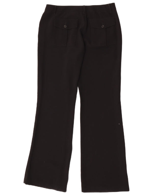 Benetton Dame Bootcut Chino Bukser IT 44 Medium W28 L32 Sort Polyester