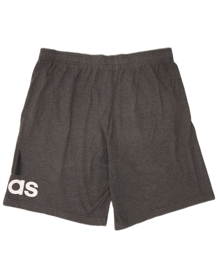Adidas Herre grafiske sportsshorts store grå bomuld