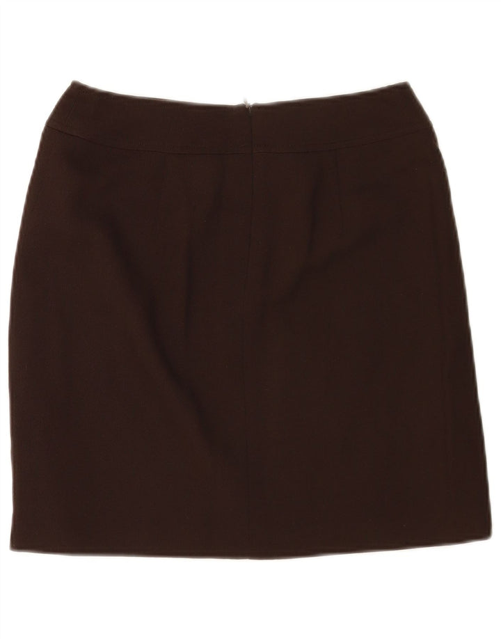 Max & Co. Mininederdel til kvinder UK 8 Small W26 Brown Virgin Wool