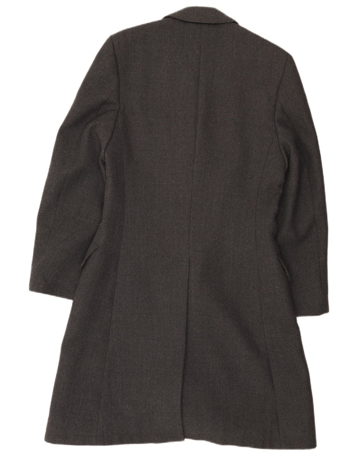 Vintage overfrakke til kvinder UK 10 Lille grå uld
