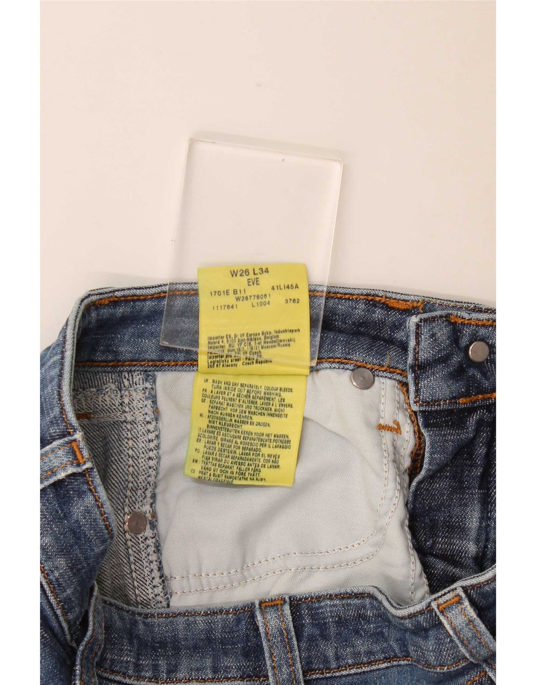 Wrangler Dame Eve Bootcut Jeans W26 L29 Blå Bomuld