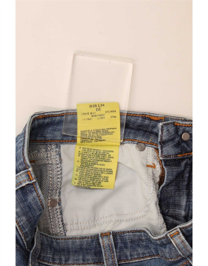 Wrangler Dame Eve Bootcut Jeans W26 L29 Blå Bomuld