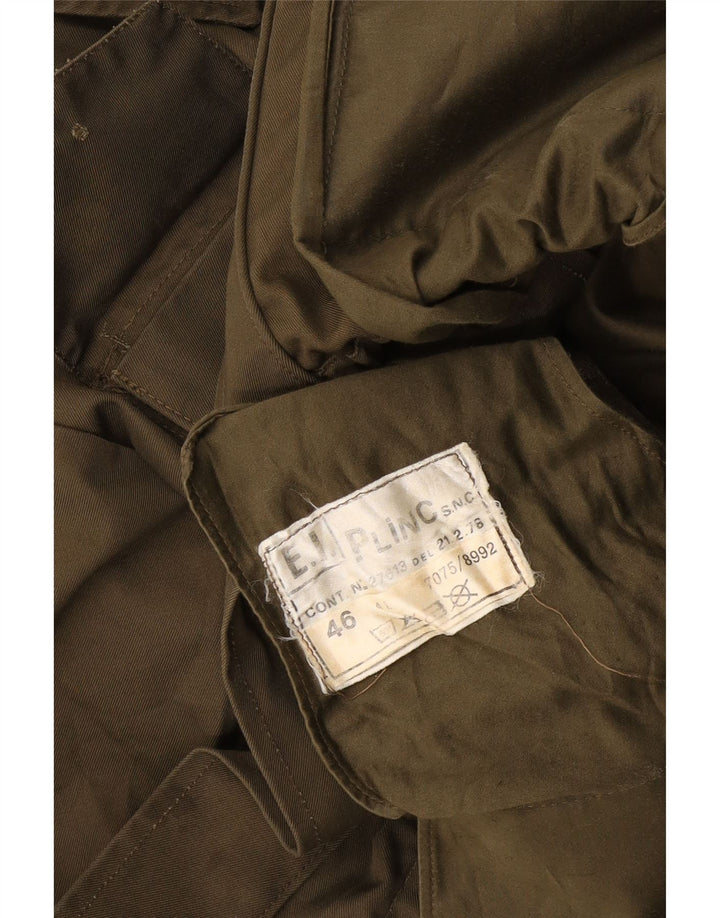 Vintage Herre Military Jacket EU 46 Small Khaki