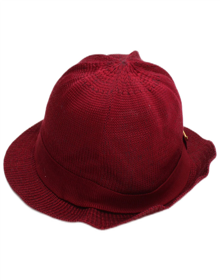 ALCOTT Womens Knit Bucket Hat One Size Burgundy Polyester Classic