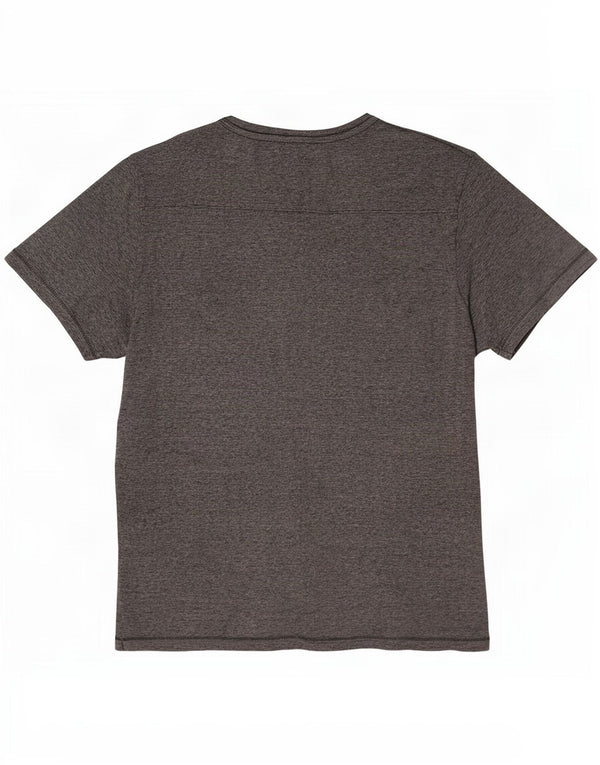 French Connection Herre T-Shirt Top 2XL Grå nålestribet bomuld