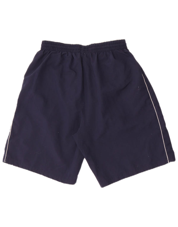 Umbro Herre Graphic Sports Shorts Large Navy Blue Polyester