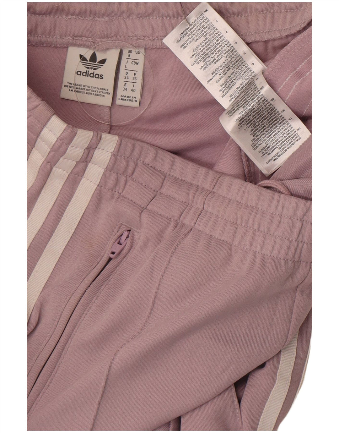 Adidas Træningsdragtsbukser til kvinder UK 8 Small Purple Polyester