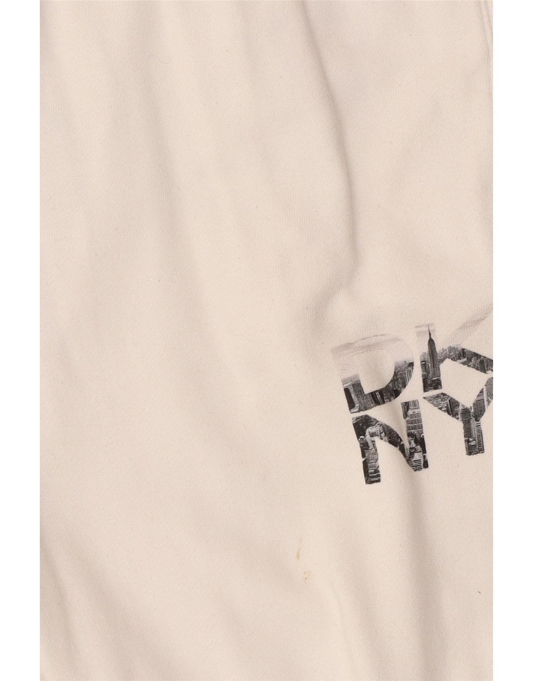DKNY Dame grafisk træningsdragt Bukser Joggers UK 14 Medium White Bomuld