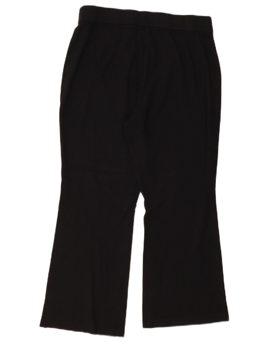 MARKS & SPENCER Dame Bootcut Cropped Trousers UK 16 Large W32 L25 Black