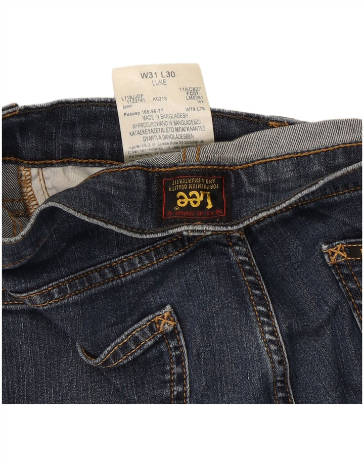 Lee Dame Luke Slim Jeans W31 L30 Marineblå Bomuld